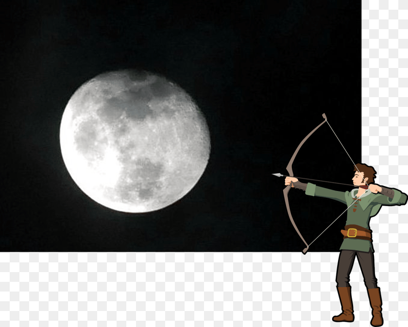 Shoot The Moon Moon, Nature, Outdoors, Night, Astronomy Transparent PNG