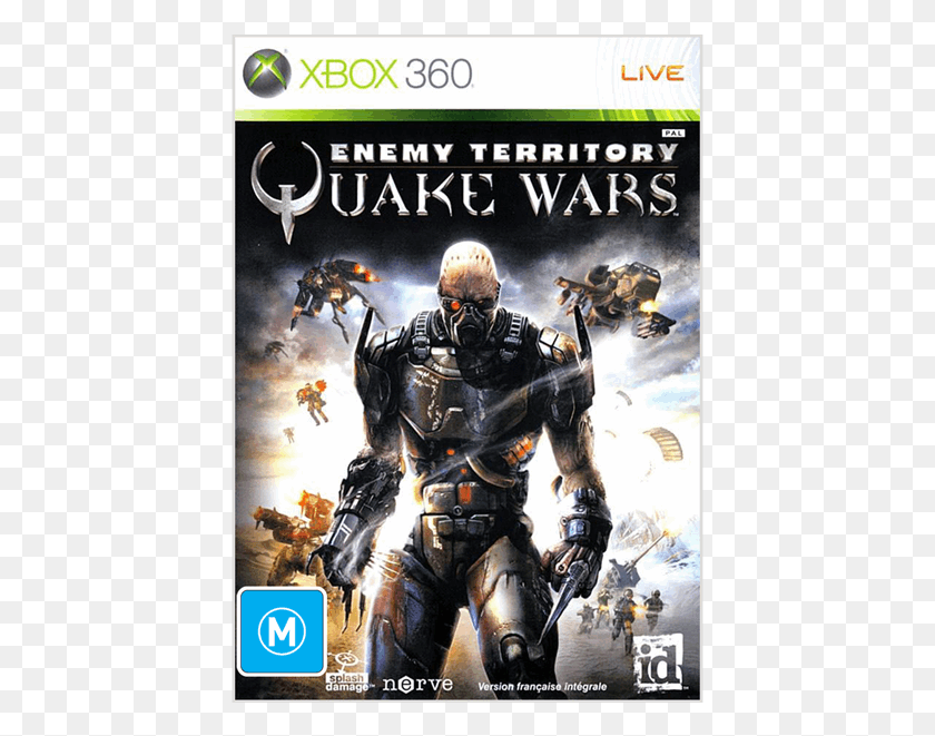 425x601 Видеоигры Стрелялки Quake Wars Xbox, Человек, Человек, Плакат Hd Png Скачать