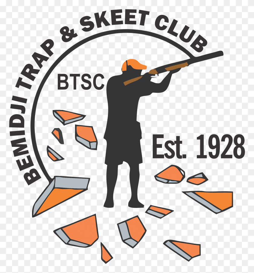 1806x1954 Shooting Clays Clipart Shooting Clay Pigeon Logo, Person, Human, Label HD PNG Download
