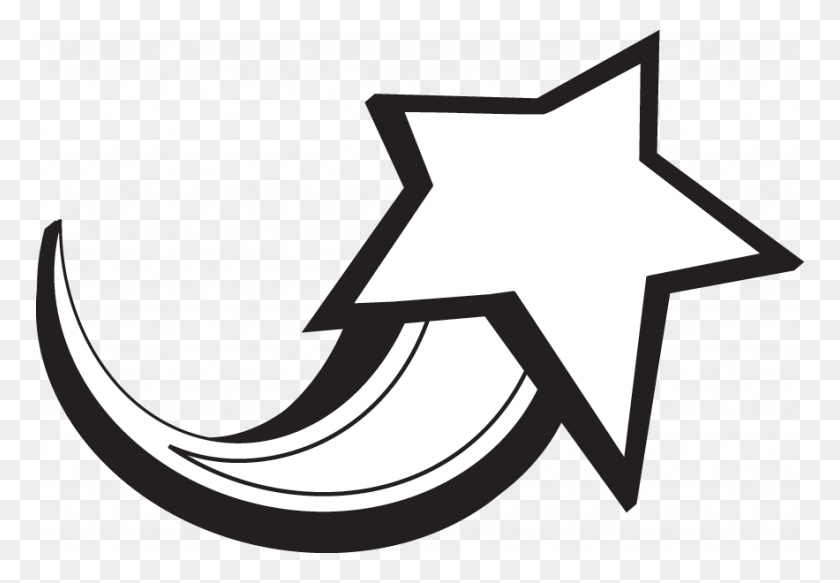 768x523 Падающая Звезда Черно-Белый Падающая Звезда Падающая Звезда Клипарт Черно-Белый, Символ, Символ Звезды, Крест Png Скачать