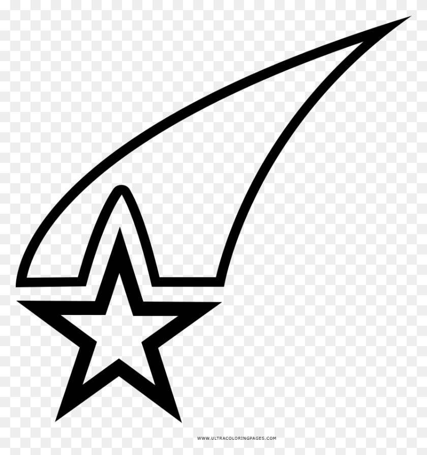 830x888 Shooting Star Coloring Pages With, Gray, World Of Warcraft HD PNG Download