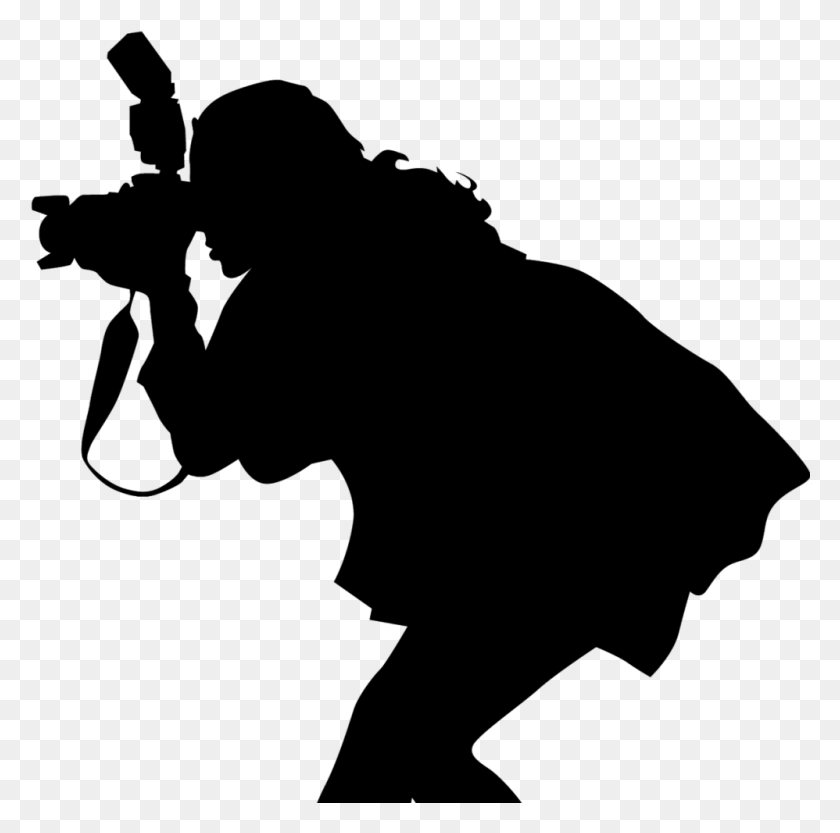 998x990 Shooting Transparent Svg Female Photographer Silhouette, Photography HD PNG Download