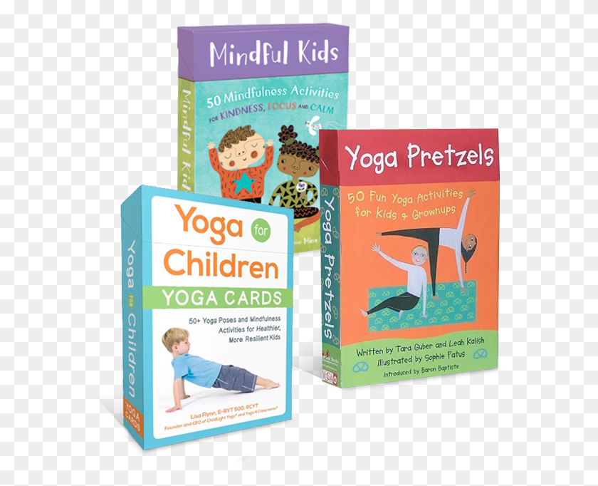 574x622 Shop All Barefoot Books Yoga Pretzels Yoga Cards, Person, Human, Flyer HD PNG Download