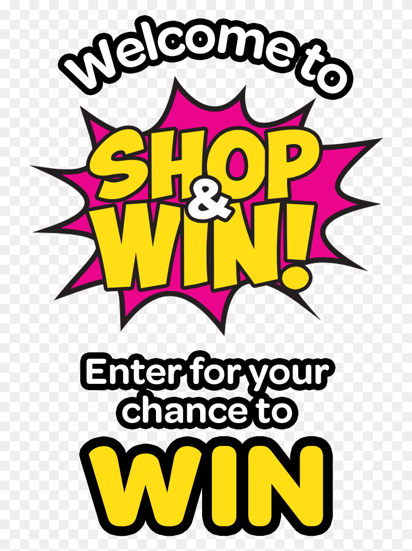 722x1064 Shop And Win, Advertisement, Poster, Flyer HD PNG Download
