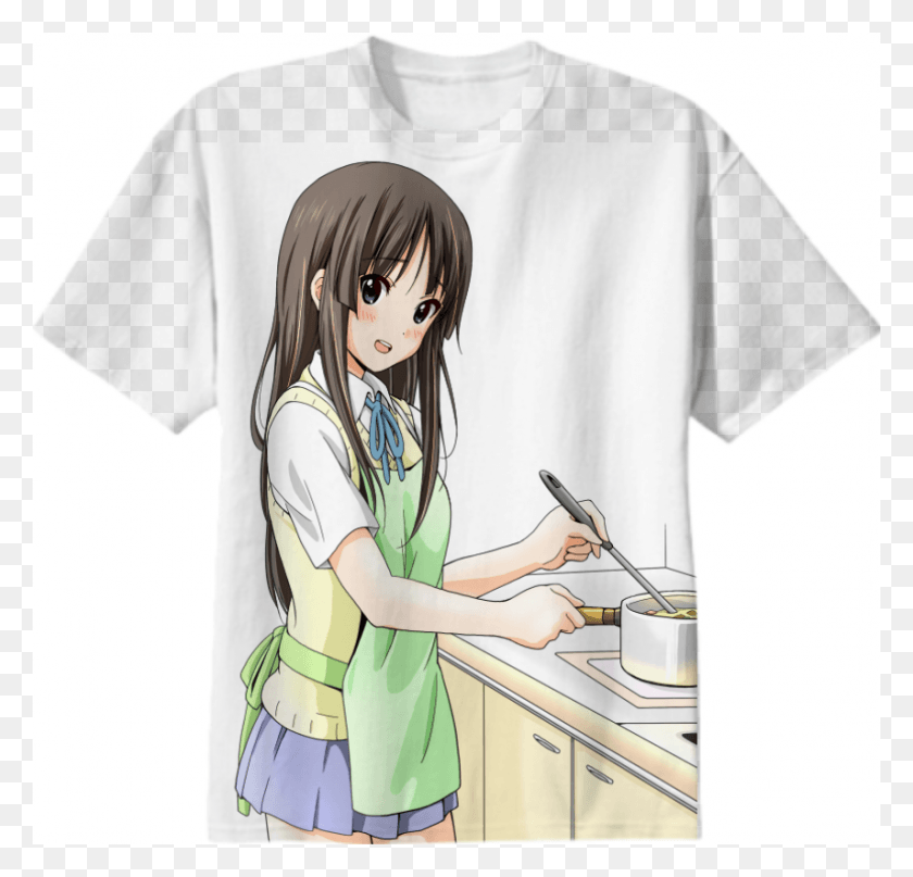 856x820 Shop Mio Akiyama X Waifu Material Cotton T Shirt By Anime Cute Akiyama Mio, Clothing, Apparel, Person HD PNG Download