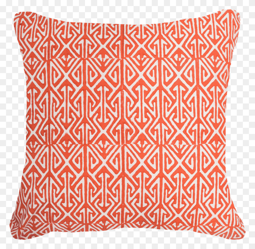 960x934 Shop Moroccan Arrow Print Orange Lounge Cushion 55x55cm Cushion, Pillow, Rug HD PNG Download
