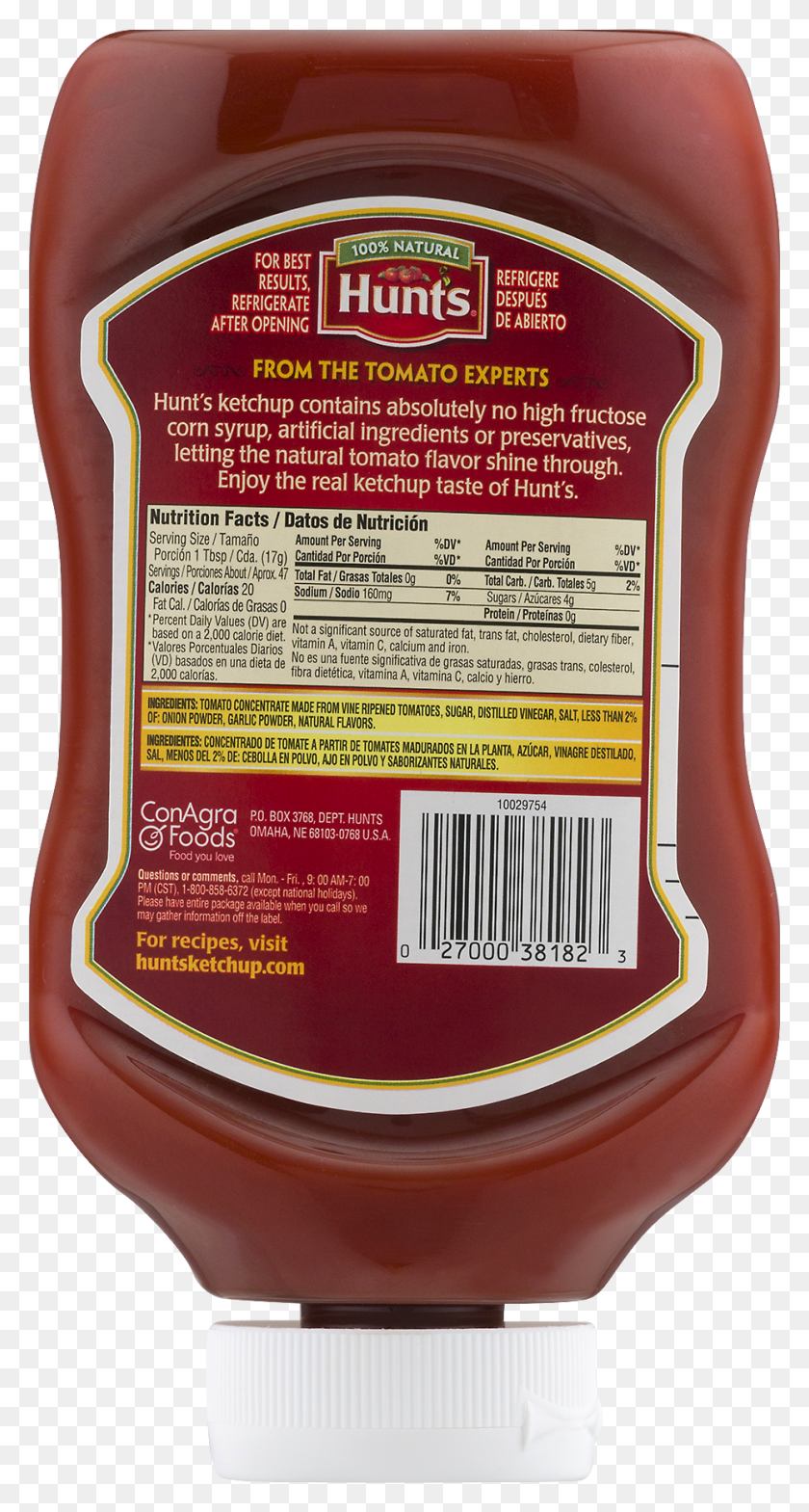 930x1800 Shop Related Products Hunts Ketchup Food Label, Text, Syrup, Seasoning HD PNG Download