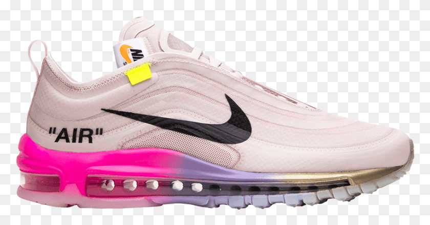 849x413 Shop Serena Williams X Off White X Air Max 97 Og 39queen39 Running Shoe, Footwear, Clothing, Apparel HD PNG Download