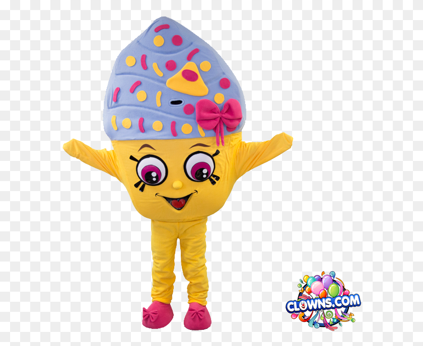 595x628 Shopkins Cupcake Shopkins Mascot Costume, Toy, Super Mario, Person HD PNG Download