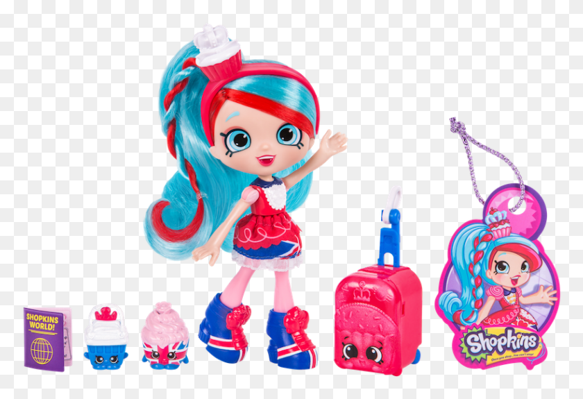 819x541 Shopkins World Vacation Dolls, Graphics, Person HD PNG Download