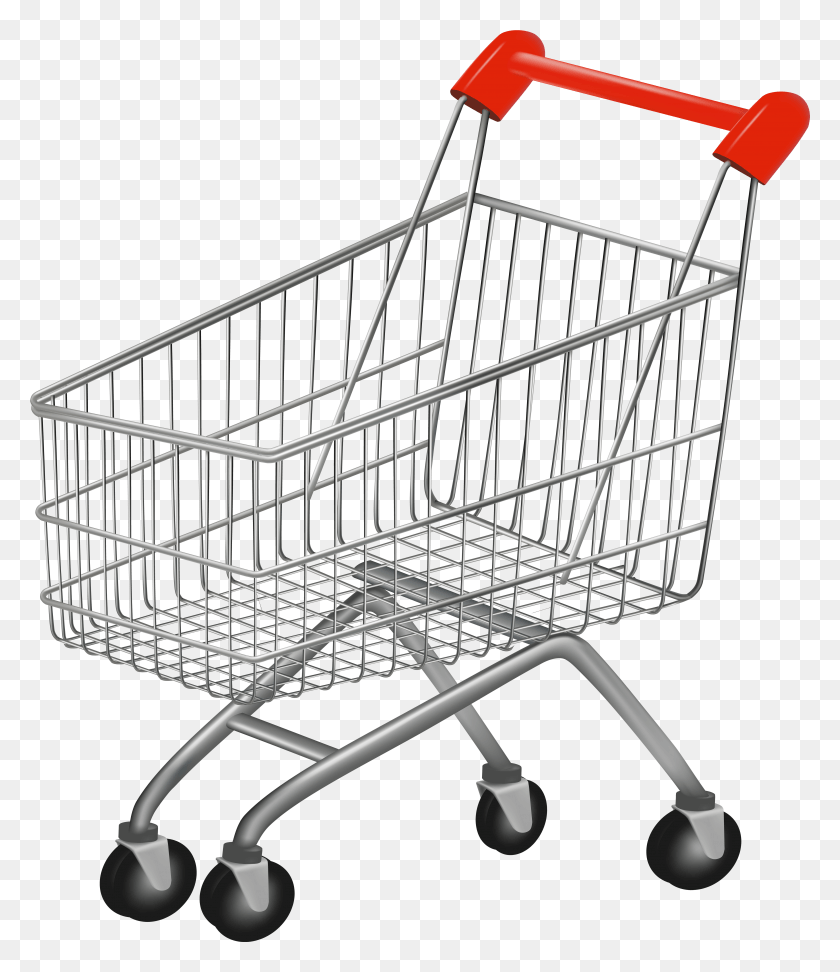 5058x5919 Shopping Cart Clip Art Image Shopping Cart HD PNG Download
