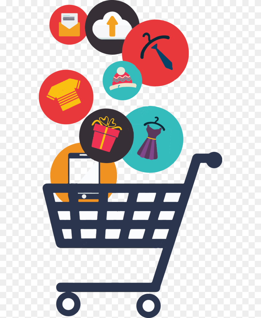 Shopping Cart Icon Blue, Shopping Cart, Person Sticker PNG