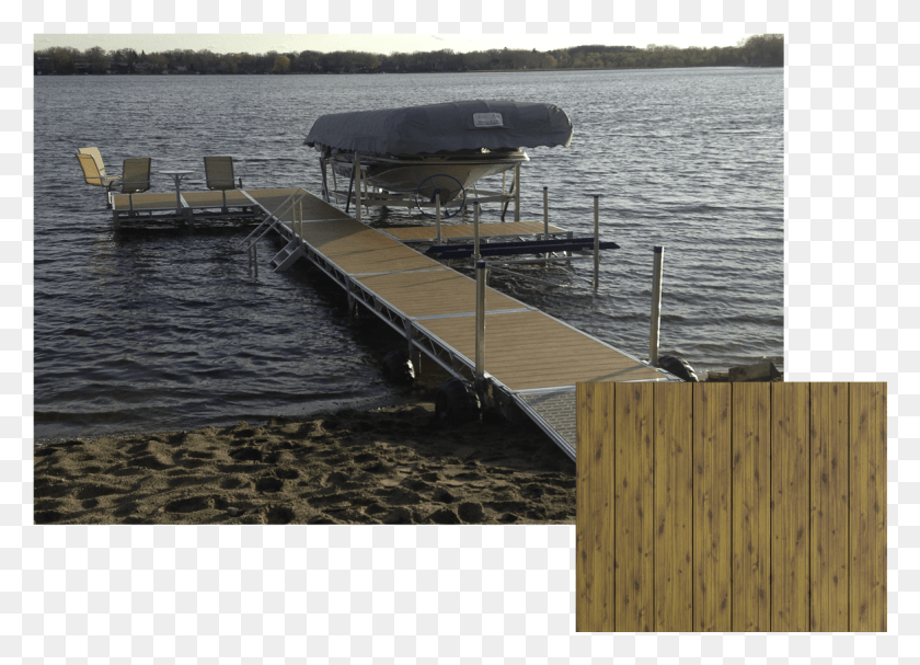 1166x819 Shoremaster Ts9 With Wood Grain Decking Marina, Water, Waterfront, Pier HD PNG Download