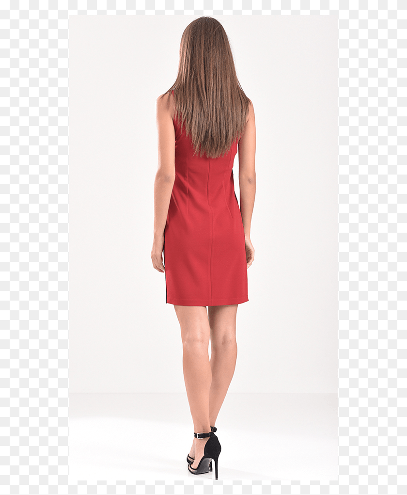 555x961 Short Dress With A Collar And A Vertical Line Photo Shoot, Clothing, Apparel, Female HD PNG Download