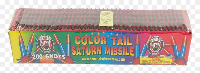 1626x515 Shot Color Tail Saturn Missile Watermelon, Text, Word, Food HD PNG Download