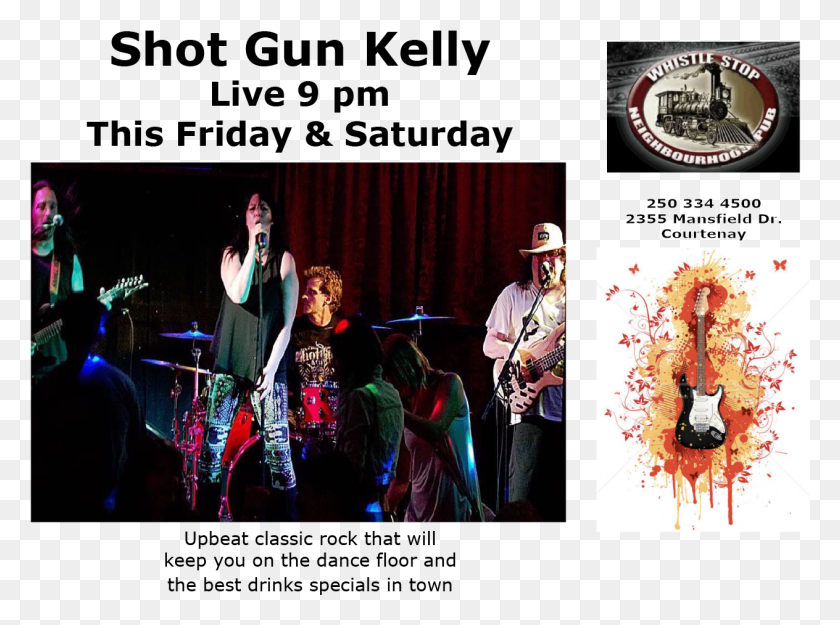 1264x917 Shotgun Kelly Is Made Up Of 4 Local Musicians Rock Concert, Person, Human, Musician HD PNG Download