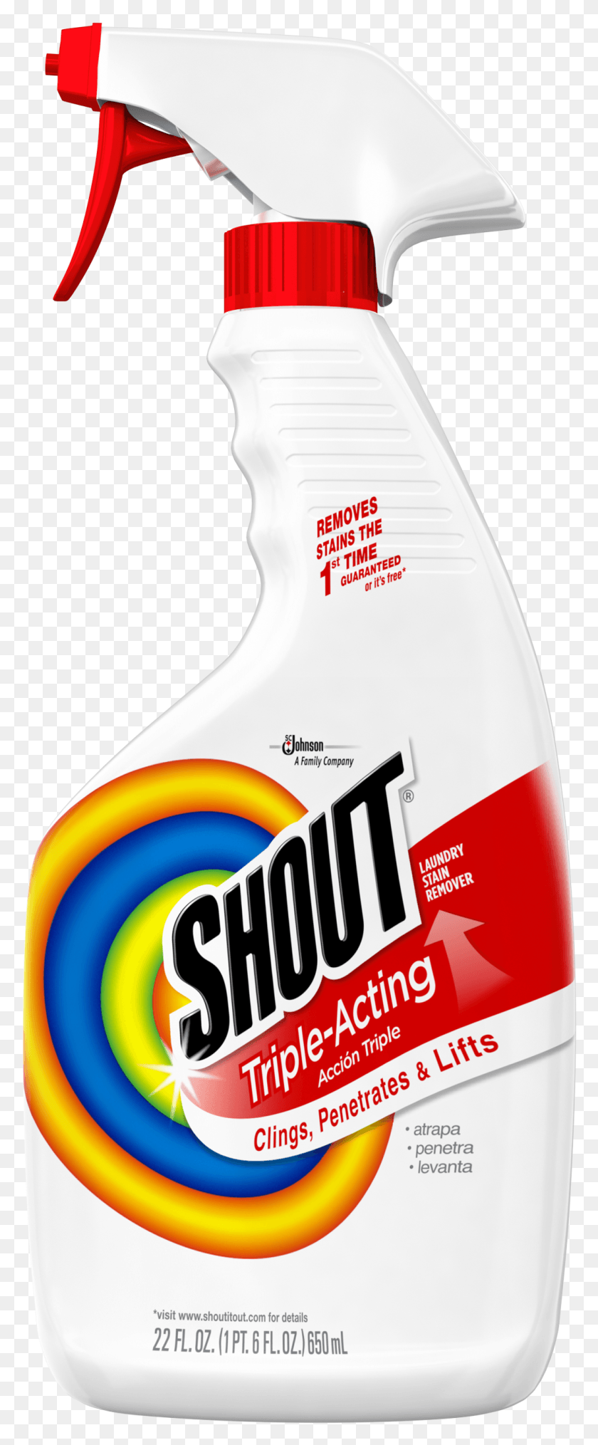 1067x2694 Shout Laundry Stain Removers Shout Quita Manchas, Label, Text, Bottle HD PNG Download