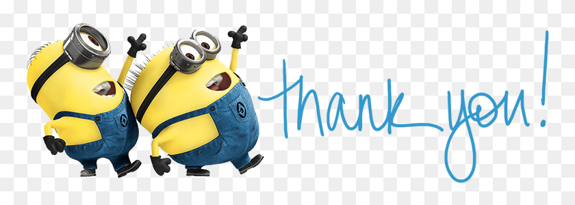 769x240 Shout Out Thank You Minion, Toy, Text, Helmet HD PNG Download