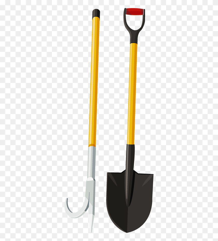 345x870 Shovel Pitchfork Tool Soil Transparent Shovel Vector, Oars, Arrow, Symbol HD PNG Download