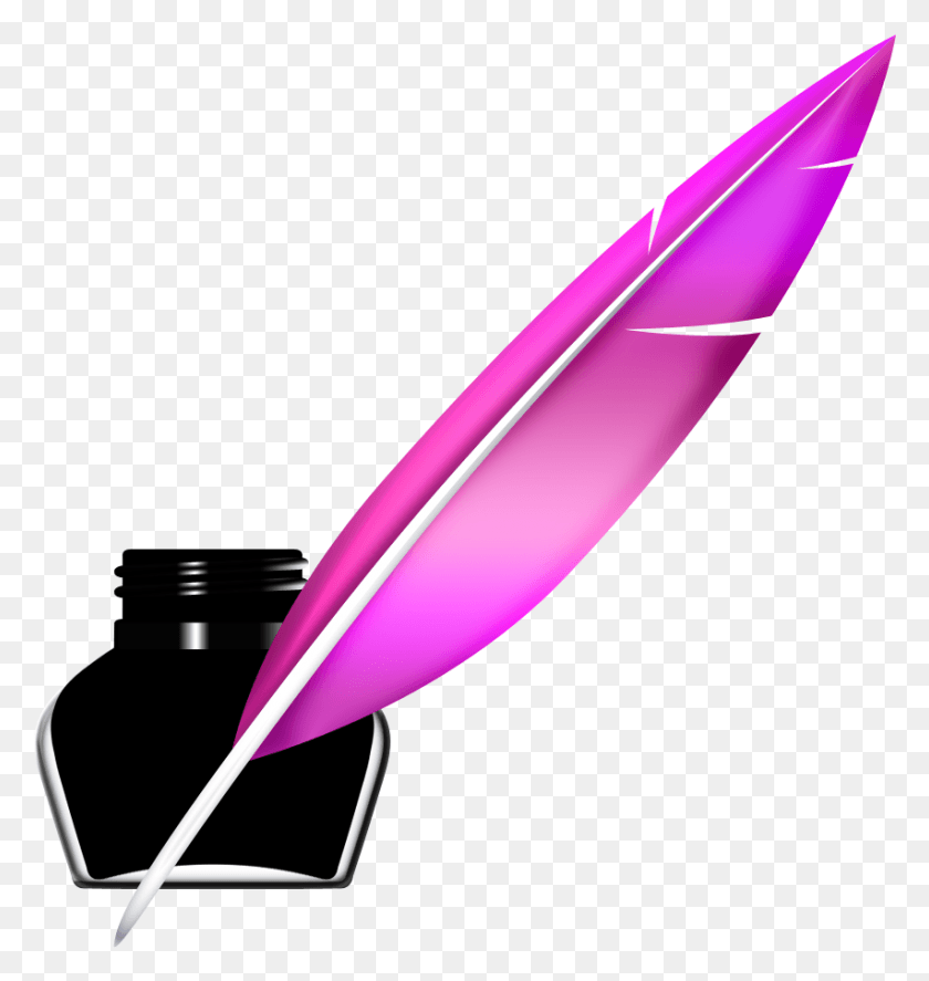 852x904 Showing Gallery For Feather Pen Icon Quill Pen, Sport, Sports, Team Sport HD PNG Download