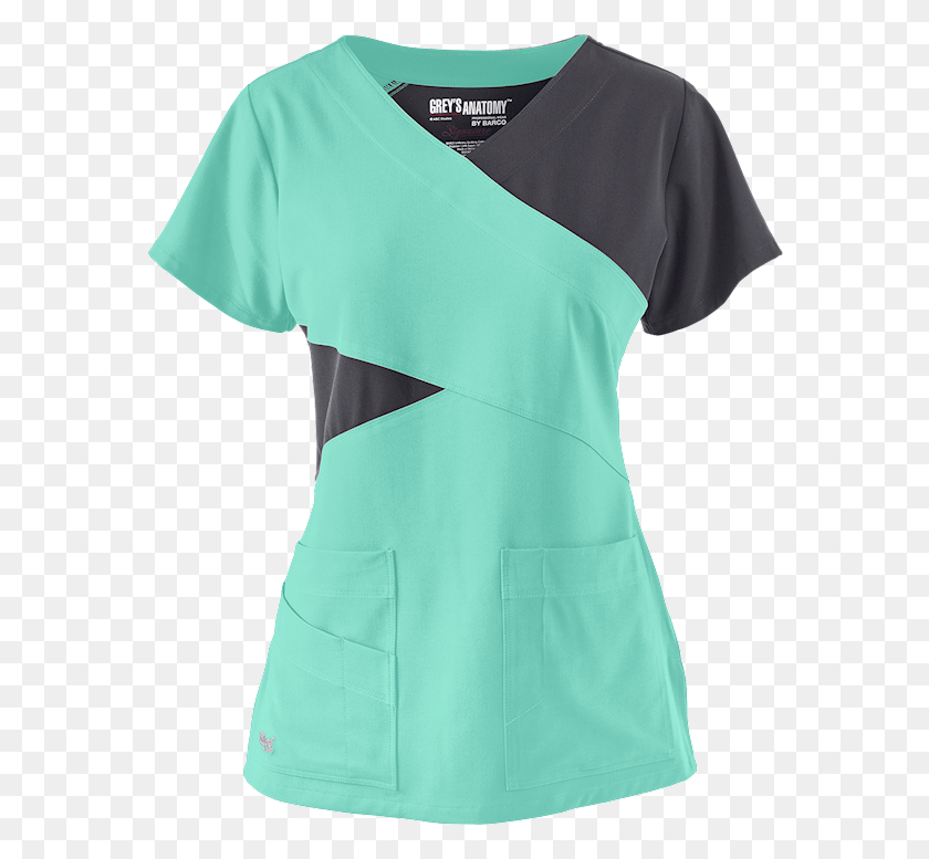 576x717 Shown In Opal W Graphite Grey39s Anatomy Scrubs Signature Greys Anatomy Scrub Suit, Clothing, Apparel, Sleeve HD PNG Download