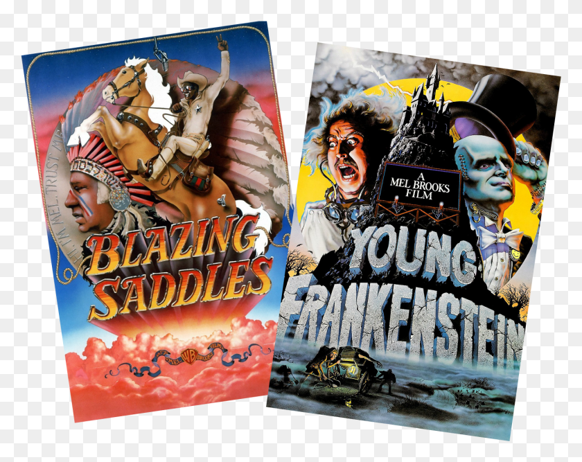 1405x1095 Showtime For The Movies Will Be Blazing Saddles And Young Frankenstein, Poster, Advertisement, Flyer HD PNG Download