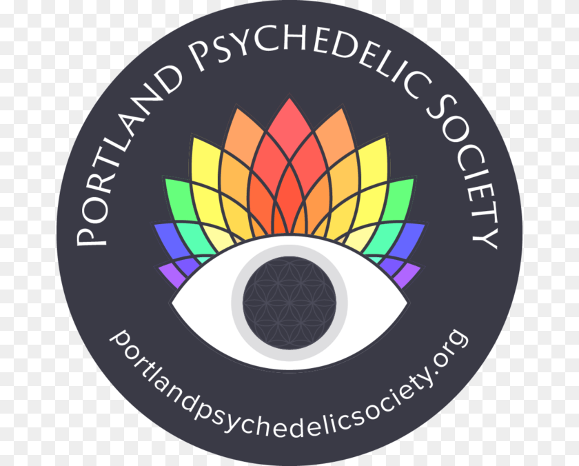 676x676 Showtimes Psychedelic Society Logo, Badge, Symbol, Emblem, Disk PNG