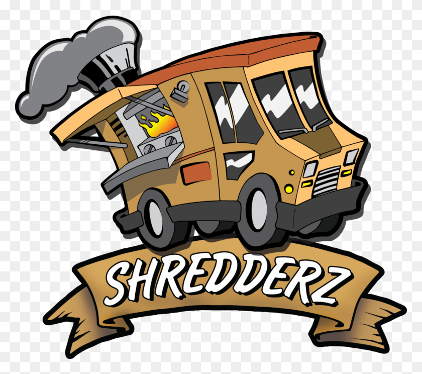 1214x1065 Shredderz Food Truck Food Truck Logo, Vehicle, Transportation, Van HD PNG Download