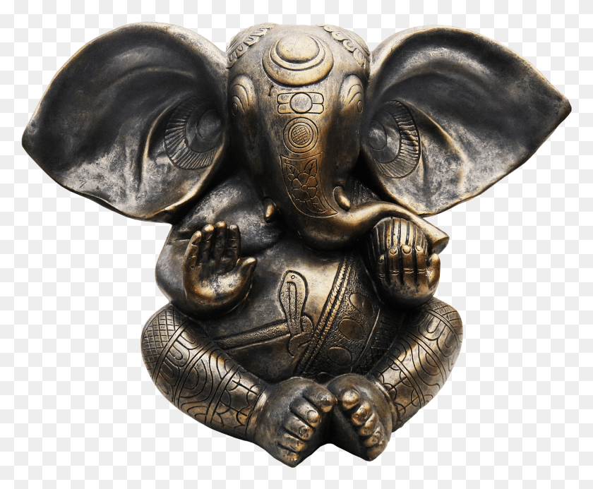 1915x1556 Shree Ganesh Chaturthi 2018, Bronze, Figurine, Wood HD PNG Download