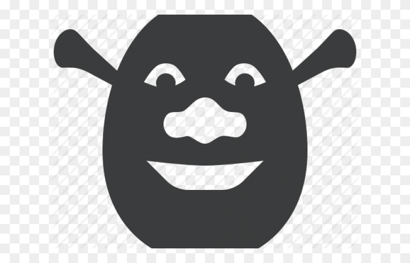 640x480 Shrek Clipart Face Cartoon, Label, Text, Stencil HD PNG Download