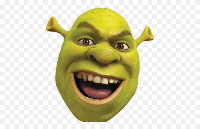 455x481 Shrek Face Cut Out, Head, Toy, Mask HD PNG Download