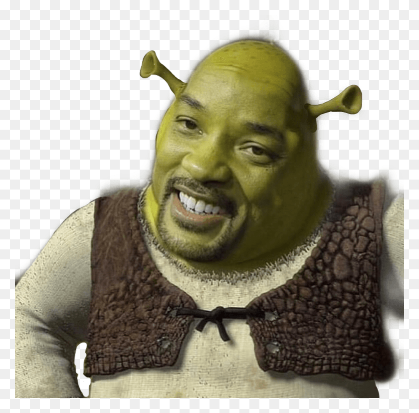1024x1009 Shrek Willsmith Green Ogre Swamps Freetoedit Shrek, Person, Human, Face HD PNG Download
