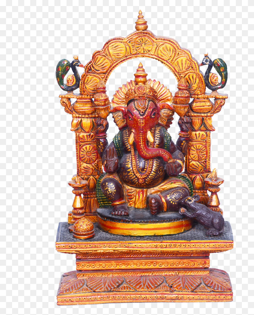 706x983 Descargar Png / Shri Ekdanta Ganesha Ganesha Estatua, Muebles, Trono, Altar Hd Png