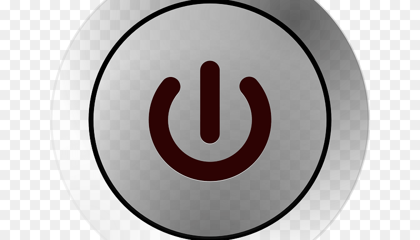 Shutdown Button Clipart Glass Mil Dot Reticle, Symbol, Plate, Text, Number Sticker PNG