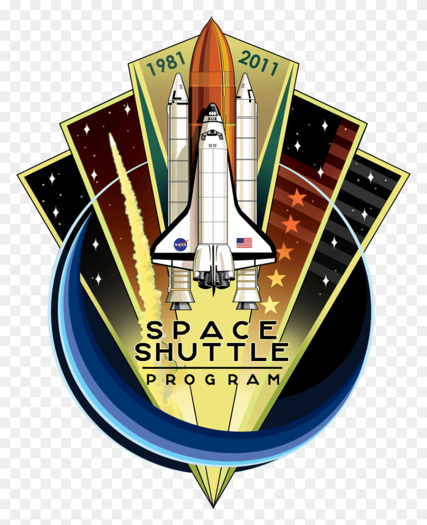 822x1024 Shuttle Space Shuttle Program Logo, Spaceship, Aircraft, Vehicle Descargar Hd Png