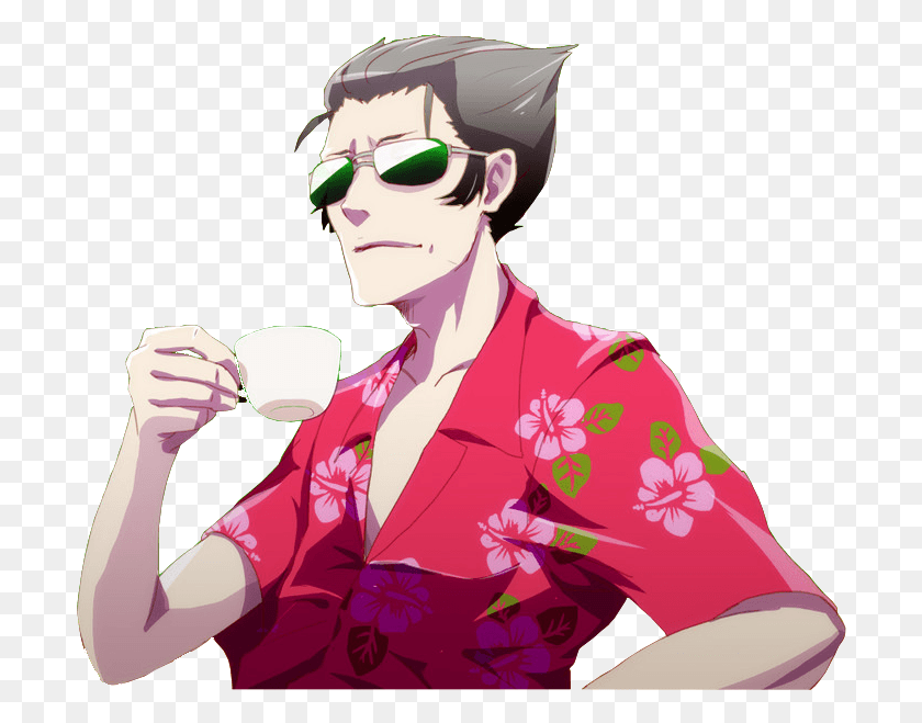 702x599 Shuuu Anime 50 Year Old Man, Clothing, Apparel, Sunglasses HD PNG Download