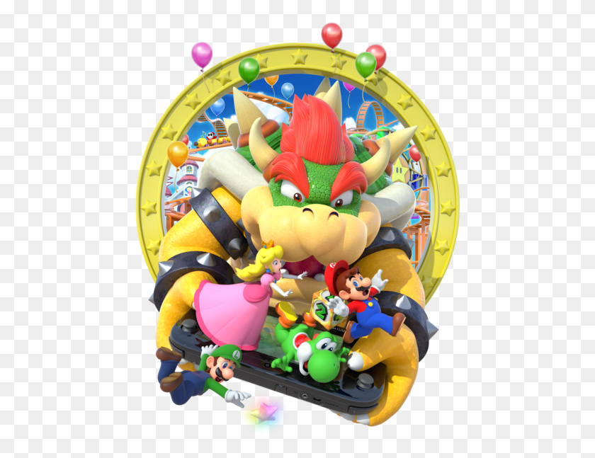 461x587 Shy Guy Appears In The Background Of This Image In Mario Party 10, Super Mario, Toy HD PNG Download