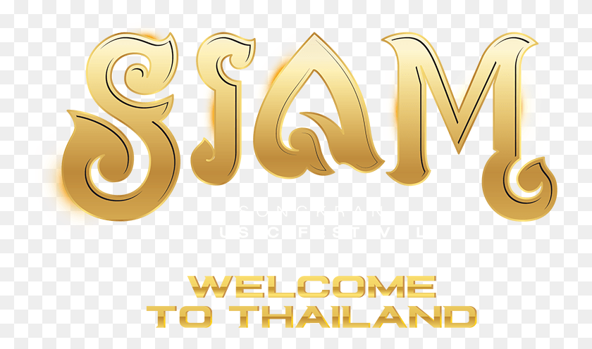 742x436 Siam Songkran Music Festival Siam Songkran Logo, Text, Gold, Plant HD PNG Download