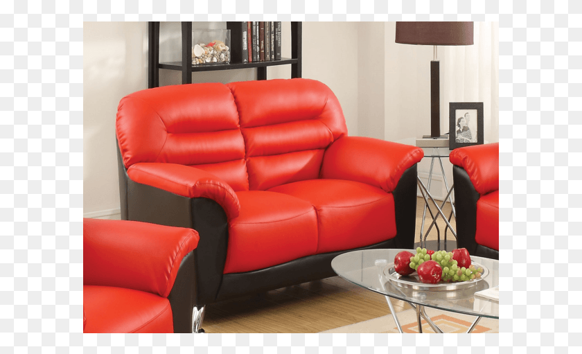 601x451 Sibba Red Love Seat Coffee Table, Furniture, Couch, Armchair HD PNG Download