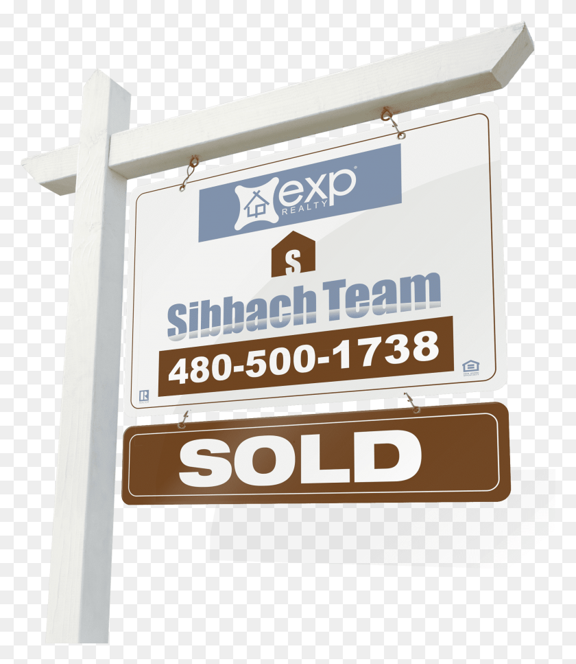 1925x2240 Sibbach Real Estate Sign Exp Realty Sold Signage, Symbol, Road Sign, Text HD PNG Download