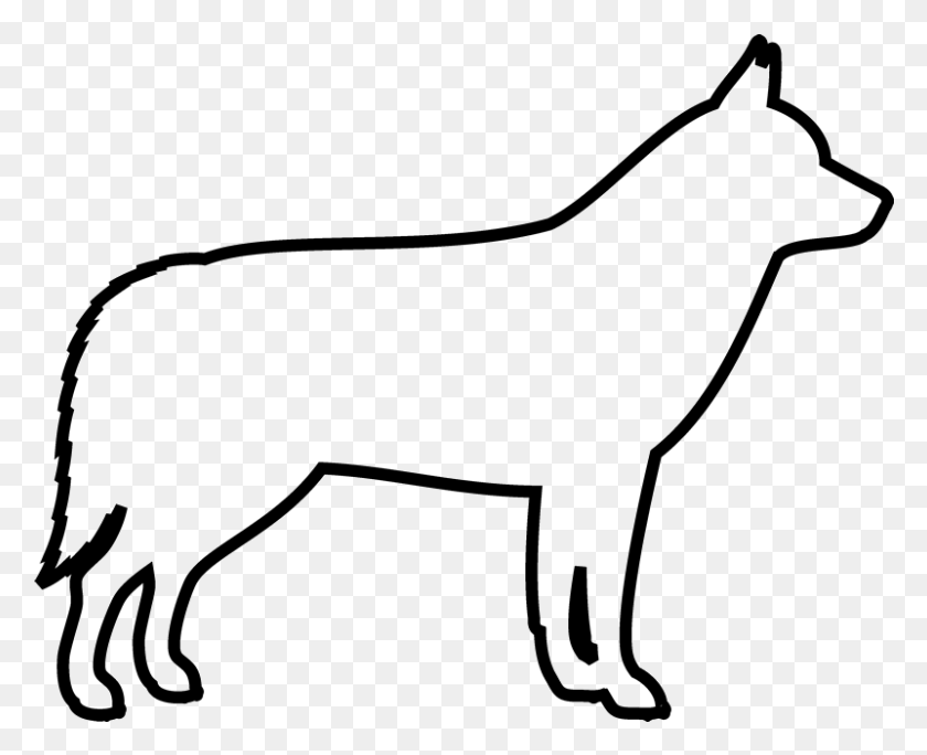 801x641 Siberian Husky Rubber Stamp Line Art, Bow, Mammal, Animal HD PNG Download