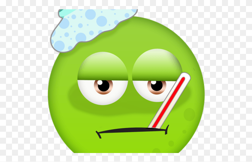 526x481 Sick Emoji Transparent Background, Green, Plant, Angry Birds HD PNG Download