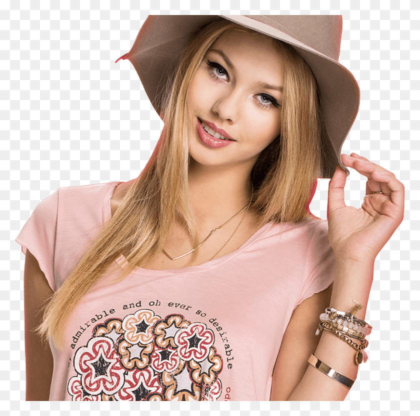 810x801 Side Banner Girl, Clothing, Apparel, Person HD PNG Download