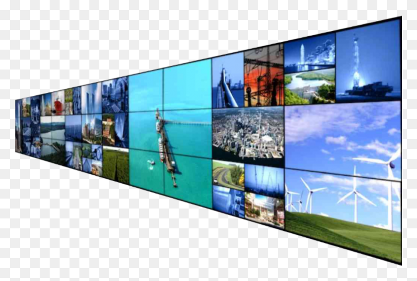 1051x683 Sidebar Video Wall, Screen, Electronics, Monitor Descargar Hd Png