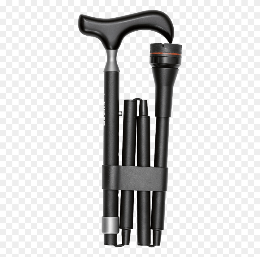 339x770 Sider Classic 4 Parts Folding Walking Cane Travel Mountain Tool, Hammer, Steamer, Cylinder HD PNG Download