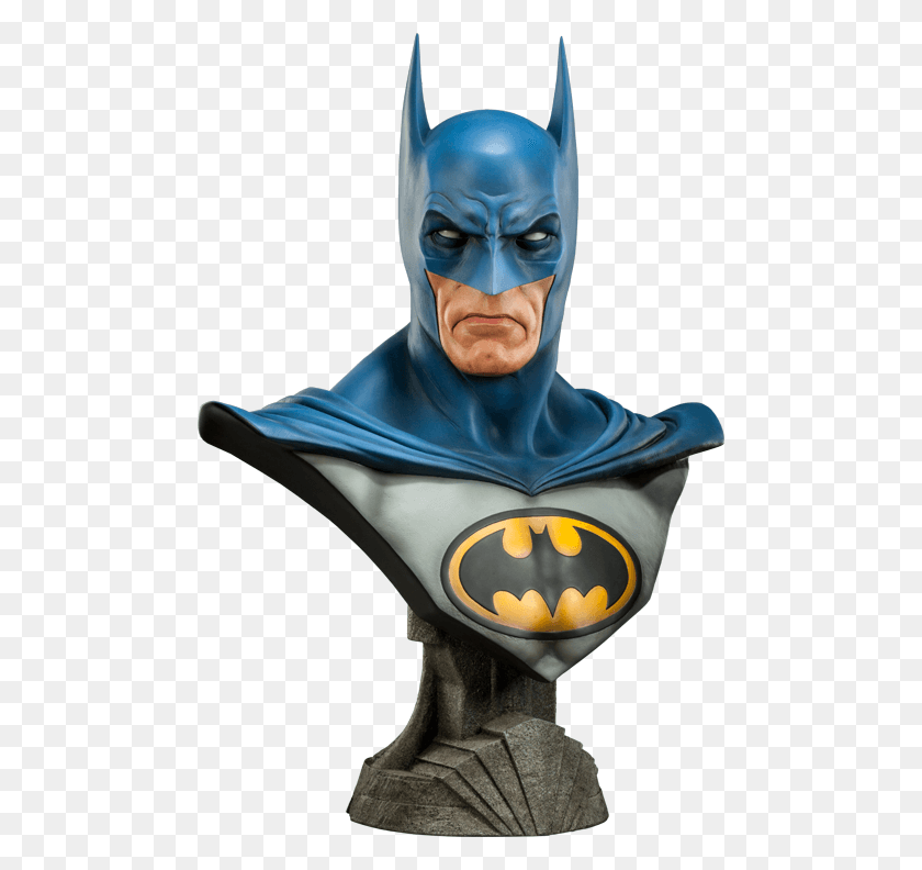480x732 Sideshow Collectibles Dc Dc Lifesize Bust Modern Sideshow Life Size Bust Batman, Symbol, Person, Human HD PNG Download