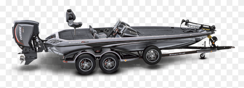 1191x374 Sideview Ranger Boat With Evinrude, Car, Vehicle, Transportation HD PNG Download