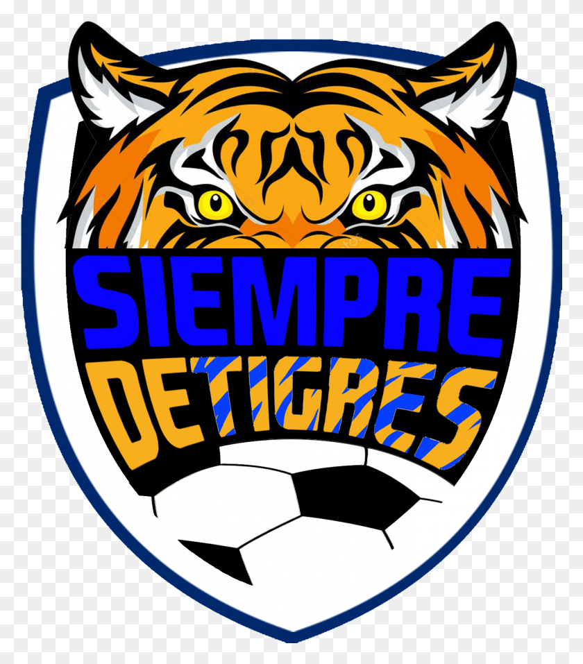 1397x1608 Siempre De Tigres Tiger Angry Face, Логотип, Символ, Товарный Знак Hd Png Скачать