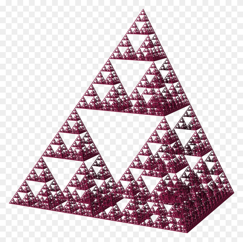 1454x1447 Sierpinski Pyramid Pink Sierpinski Pyramid, Triangle, Plant HD PNG Download