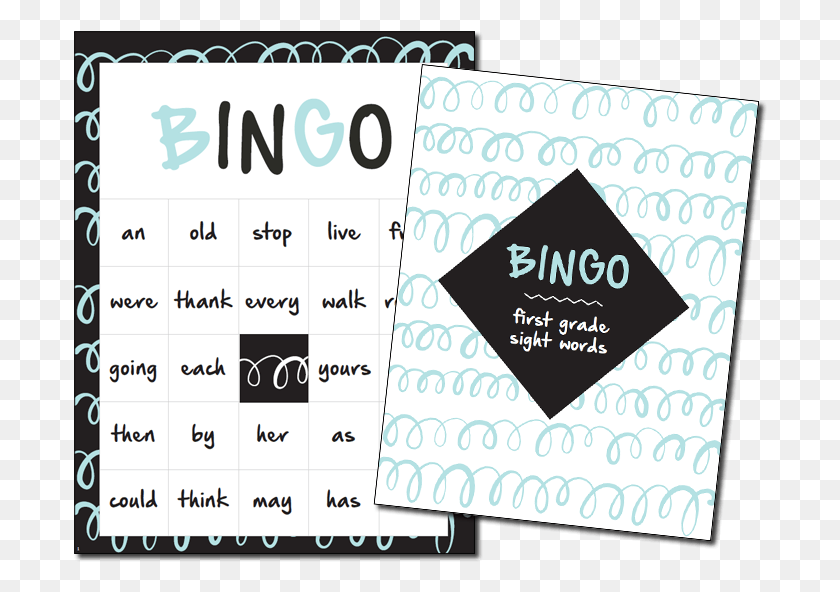 694x532 Sight Words Bingo First Grade Bagosphere, Text, Calendar, Flyer HD PNG Download